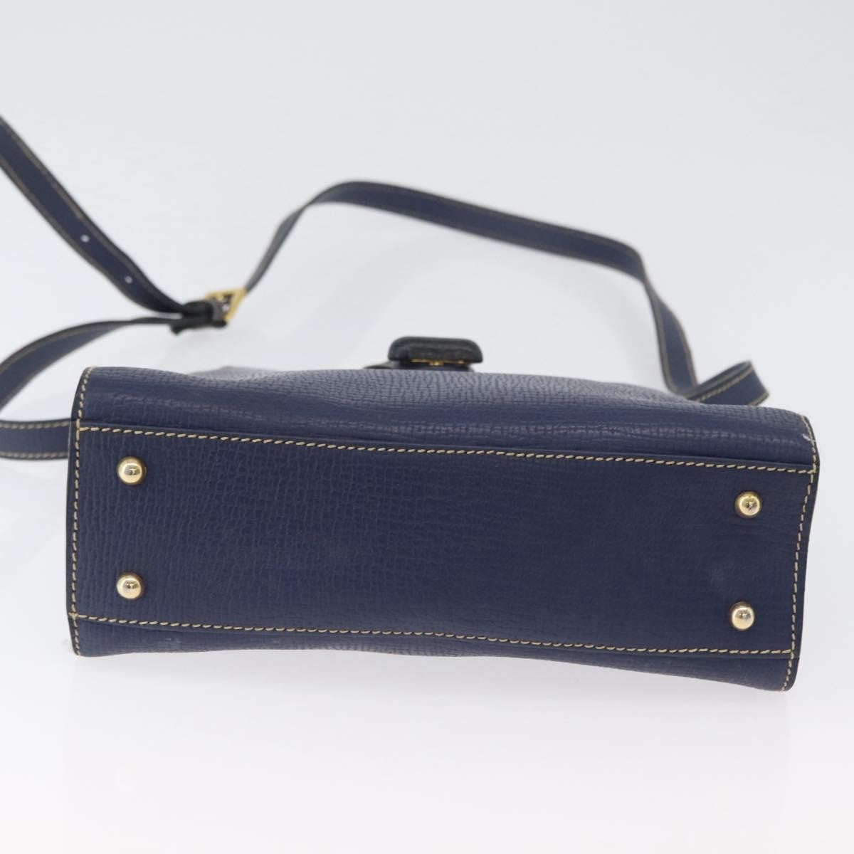 Loewe Vintage Shoulder Bag Leather, NAVY, LEATHER, Shoulder bag