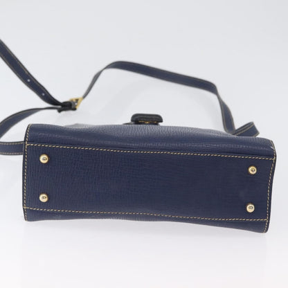 Loewe Vintage Shoulder Bag Leather, NAVY, LEATHER, Shoulder bag