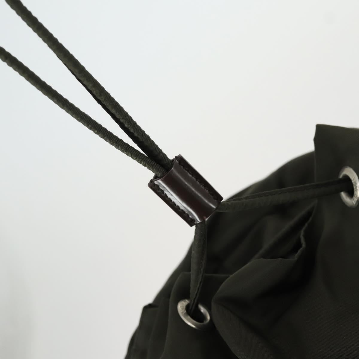 Prada Double Front Pocket Backpack Tessuto, KHAKI, NYLON, Backpack
