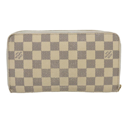 Louis Vuitton Zippy Organizer Damier, WHITE, CANVAS, Wallets