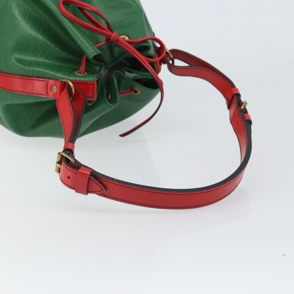 Louis Vuitton Bicolor Petit Noe Handbag Epi Leather, GREEN, LEATHER, Shoulder bag
