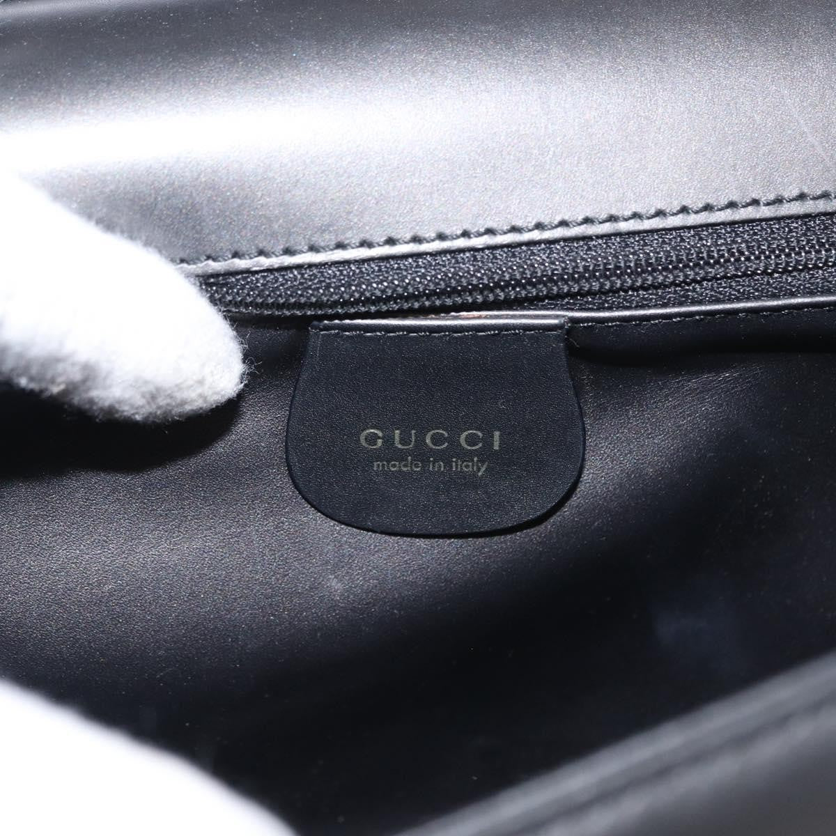 Gucci Vintage Shoulder Bag Leather, BLACK, LEATHER, Shoulder bag