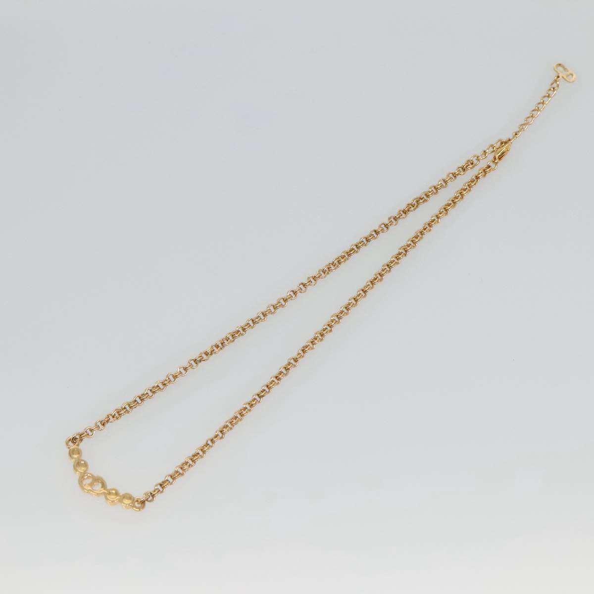 Christian Dior CD Pendant Necklace Gold-plated, GOLD, METAL, Necklace