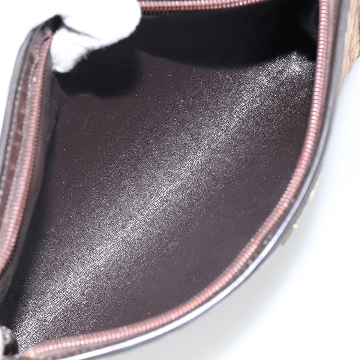 Christian Dior Vintage Trotter Shoulder Bag Canvas, BROWN, CANVAS, Shoulder bag