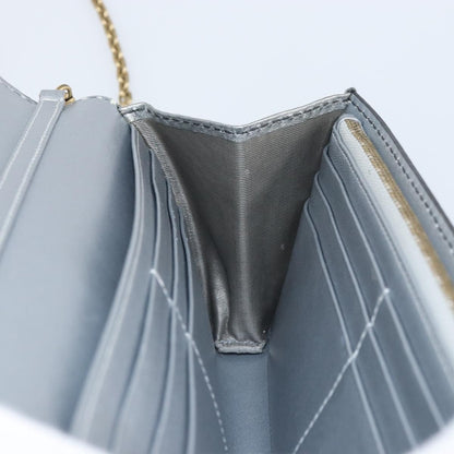 Christian Dior J'Adior Croisiere Chain Wallet Leather, SILVER, LEATHER, Clutche & pouche