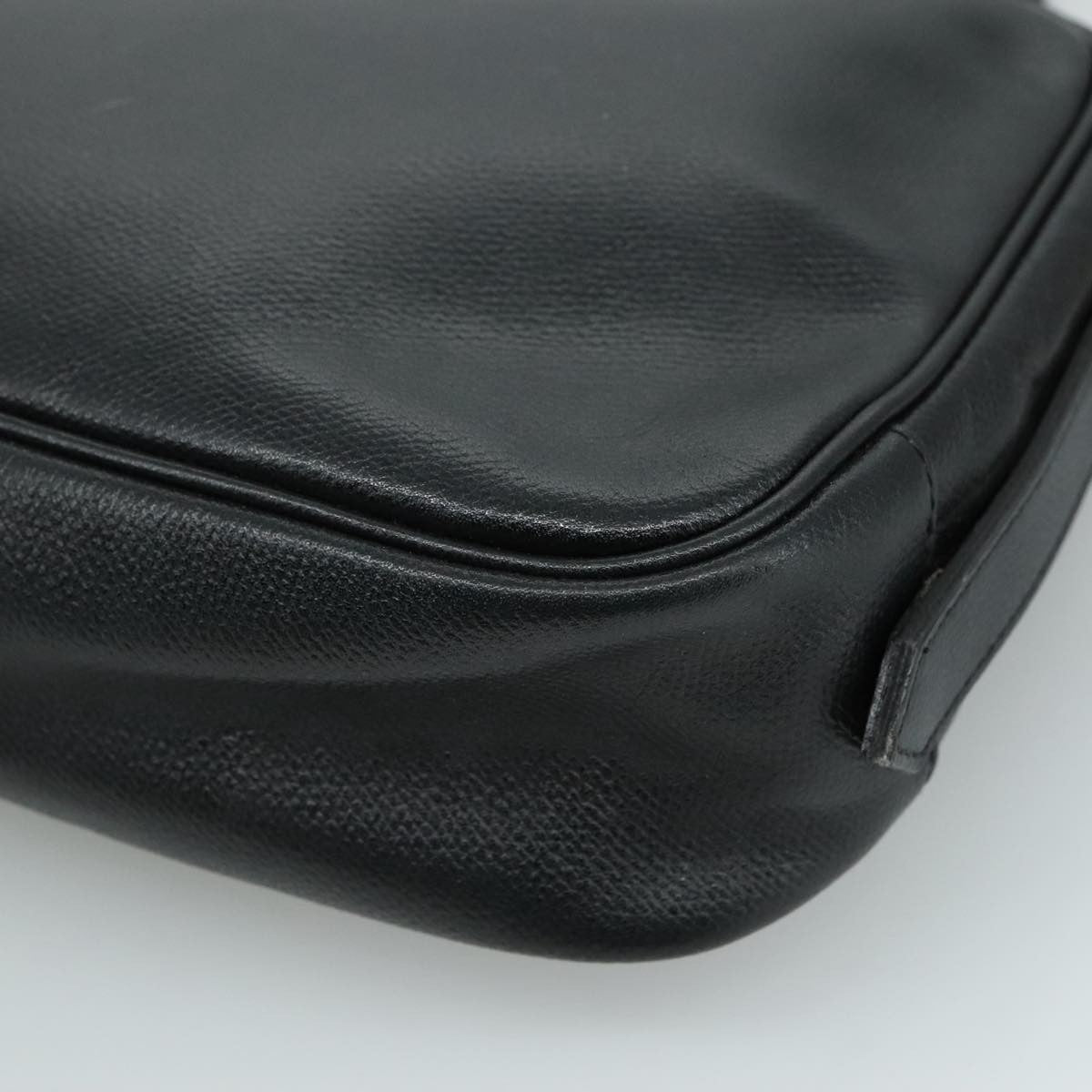Saint Laurent Vintage Shoulder Bag Leather, BLACK, LEATHER, Shoulder bag