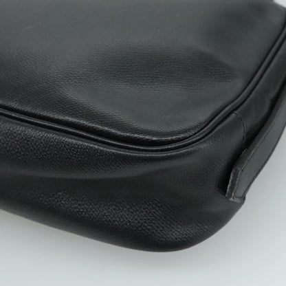 Saint Laurent Vintage Shoulder Bag Leather, BLACK, LEATHER, Shoulder bag
