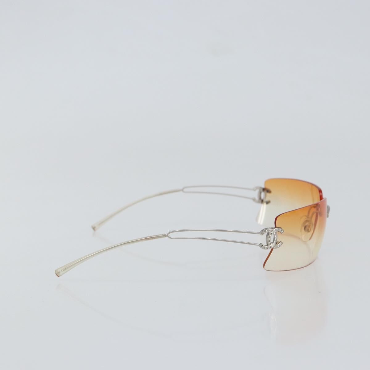 Chanel Logo CC Sunglasses Metal, SILVER, METAL, Sunglasse