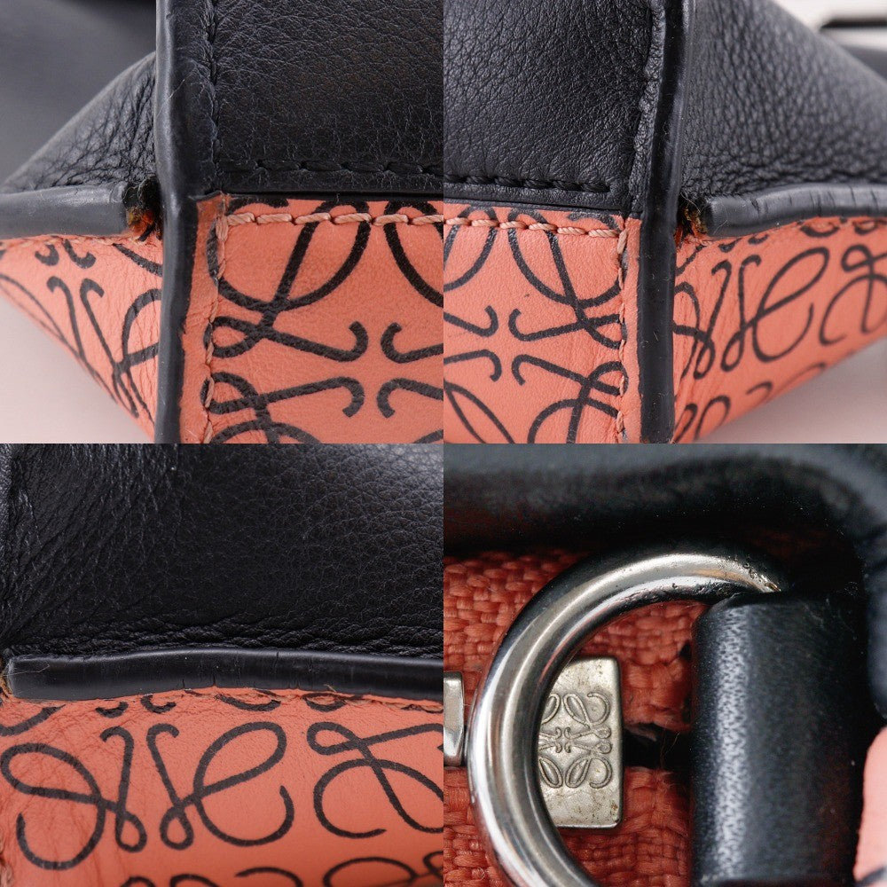 Loewe Missy Handbag Anagram Printed Leather, BLACK, LEATHER, Handbag