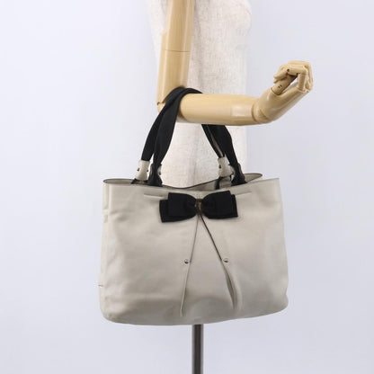 Salvatore Ferragamo Vala Handbag Leather, ECRU, LEATHER, Handbag