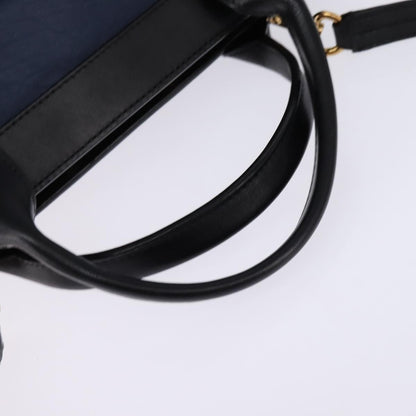 Chloe Alice Satchel Leather, NAVY, LEATHER, Handbag