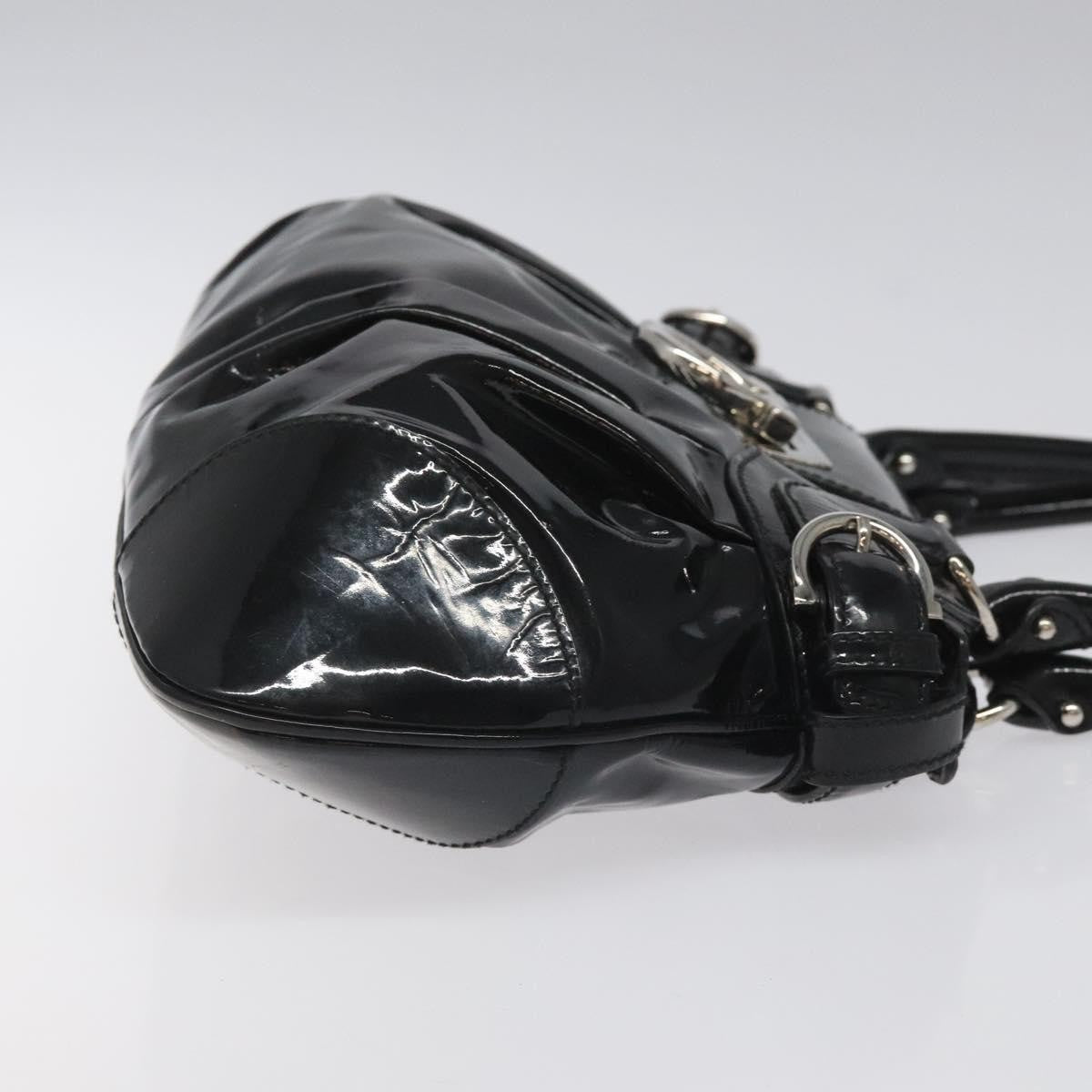 Salvatore Ferragamo Marisa Satchel Patent leather, BLACK, PATENT_LEATHER, Shoulder bag