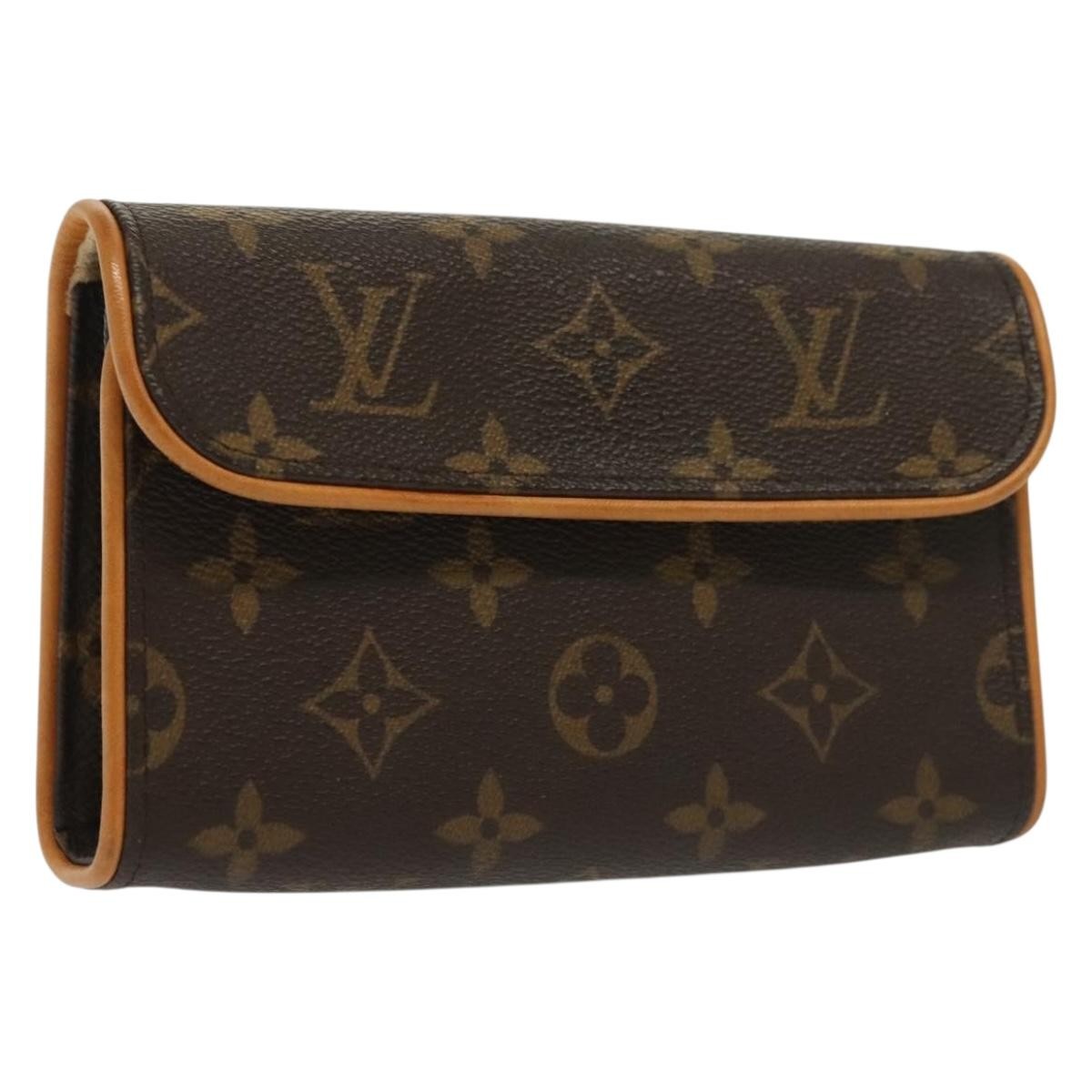 Louis Vuitton Florentine Waist Bag Monogram Canvas, BROWN, CANVAS, Travel bag