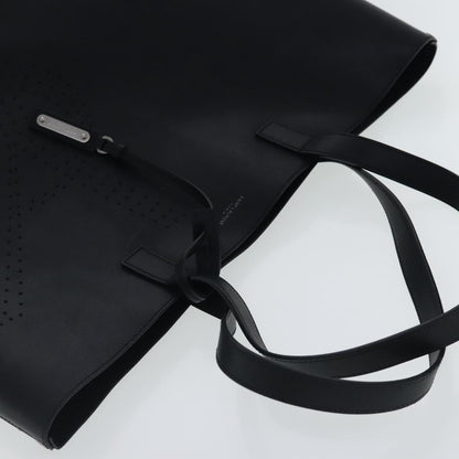 Saint Laurent Shopper Tote Leather, BLACK, LEATHER, Tote bag
