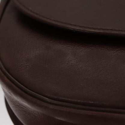 Christian Dior Vintage Trotter Shoulder Bag Embroidered Diorissimo Canvas, BURGUNDY, LEATHER, Shoulder bag