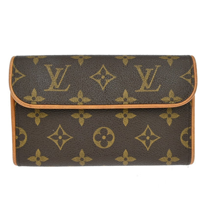 Louis Vuitton Florentine Pochette Monogram Canvas, Brown, Canvas, Clutch