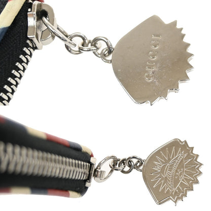 Gucci Night Courrier Bifold Wallet GG Coated Canvas with Applique, BLACK, CANVAS, Wallets