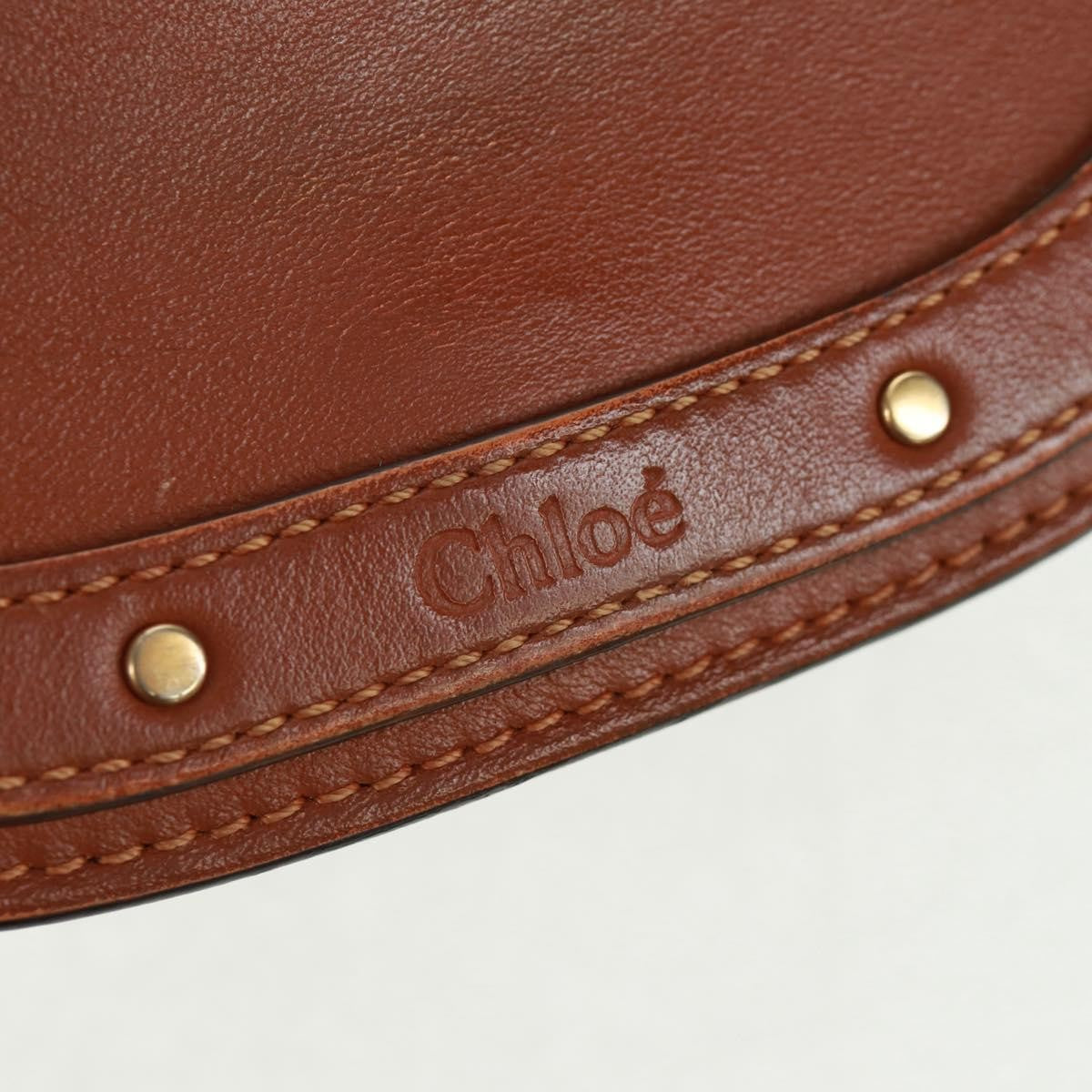 Chloe Nile Crossbody Bag Leather, BROWN, LEATHER, Handbag