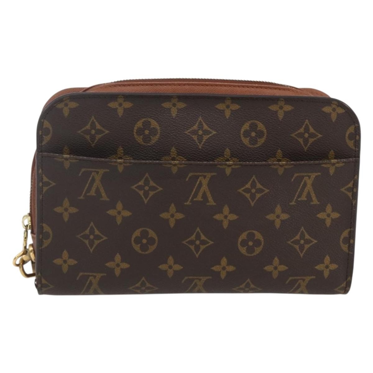 Louis Vuitton Pochette Orsay Monogram Canvas, BROWN, CANVAS, Clutche & pouche