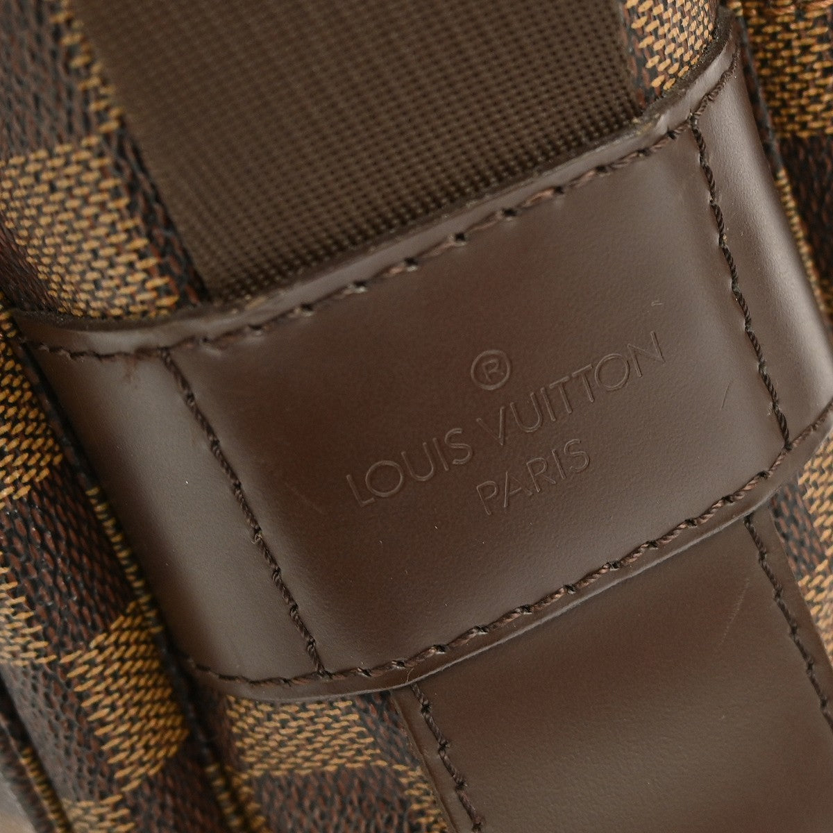 Louis Vuitton Naviglio Handbag Damier, BROWN, CANVAS, Shoulder bag