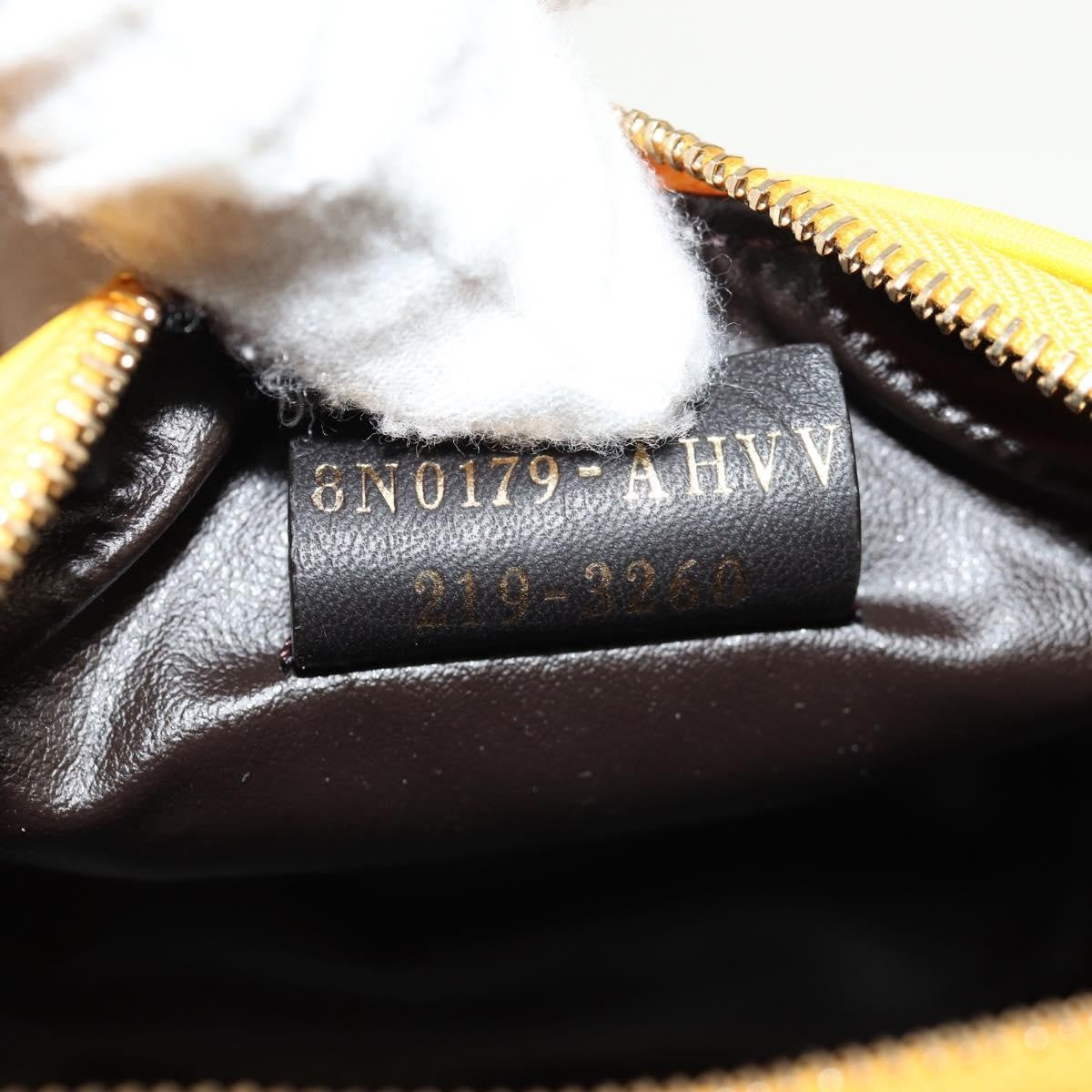 Fendi FF Logo Pouch Nylon, GOLD, NYLON, Clutche & pouche