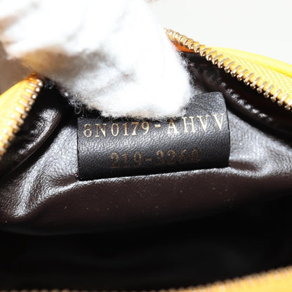 Fendi FF Logo Pouch Nylon, GOLD, NYLON, Clutche & pouche