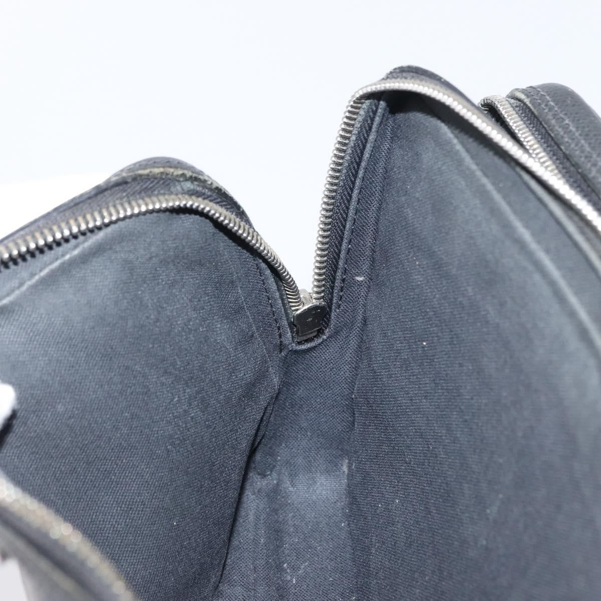 Louis Vuitton Pavel Handbag Taiga Leather, BLACK, LEATHER, Clutche & pouche