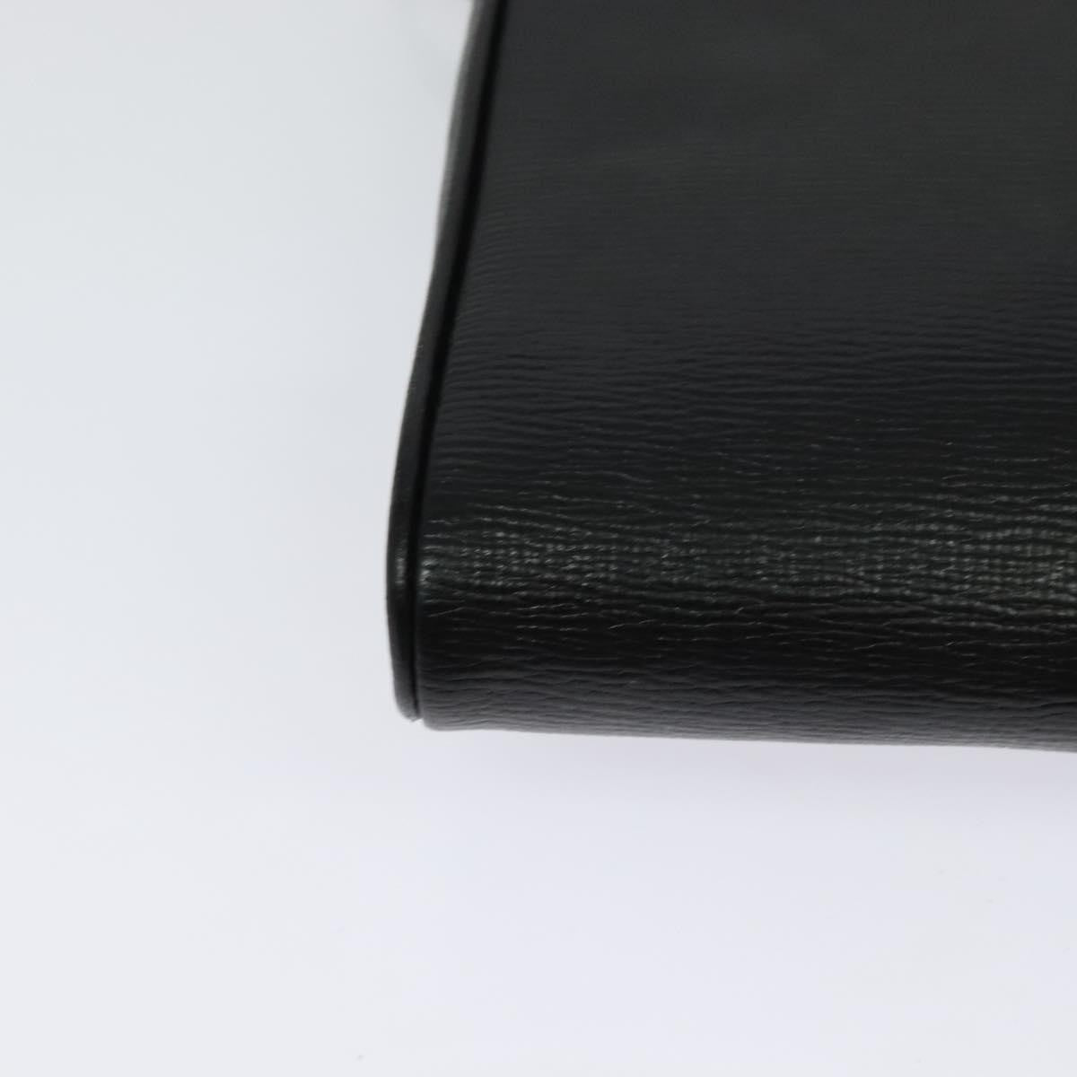 Celine Vintage Circle Logo Crossbody Bag Leather, BLACK, LEATHER, Crossbody bag