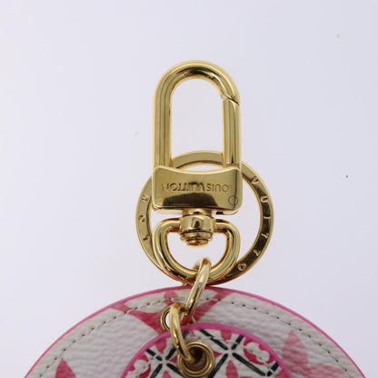 Louis Vuitton Illustre Bag Charm and Key Holder Spring in the City Monogram Giant Canvas, PINK, CANVAS, Charms and Keychains