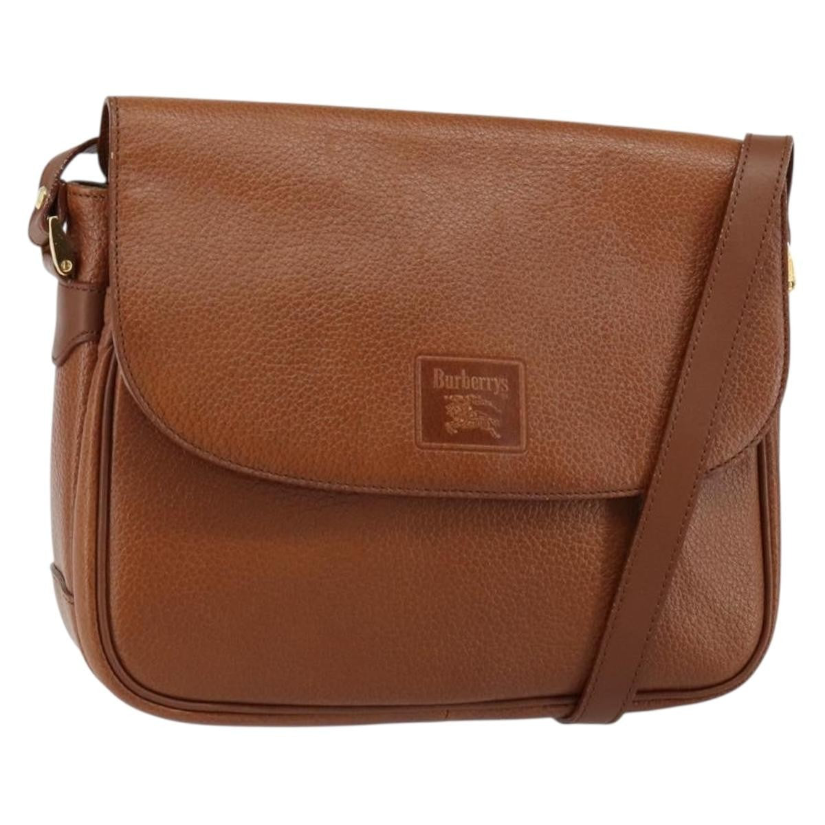 Burberry Flap Shoulder Bag Leather, BEIGE, LEATHER, Shoulder bag