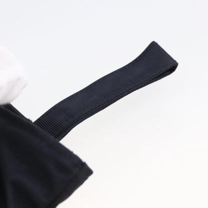 Celine Marin Wristlet Pouch Canvas with Leather, NAVY, NYLON, Clutche & pouche