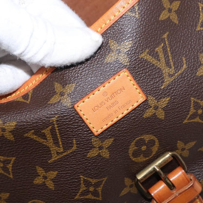Louis Vuitton Saumur Handbag Monogram Canvas, BROWN, CANVAS, Shoulder bag