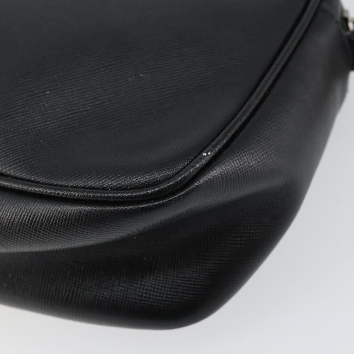 Salvatore Ferragamo Vintage Shoulder Bag Leather, BLACK, LEATHER, Shoulder bag