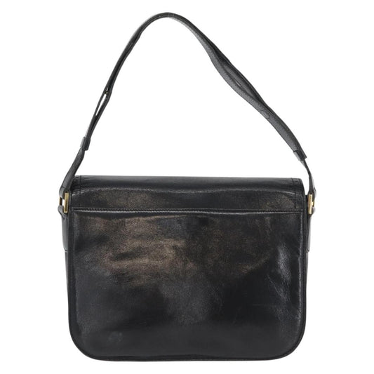 Saint Laurent Vintage Shoulder Bag Leather, BLACK, LEATHER, Shoulder bag