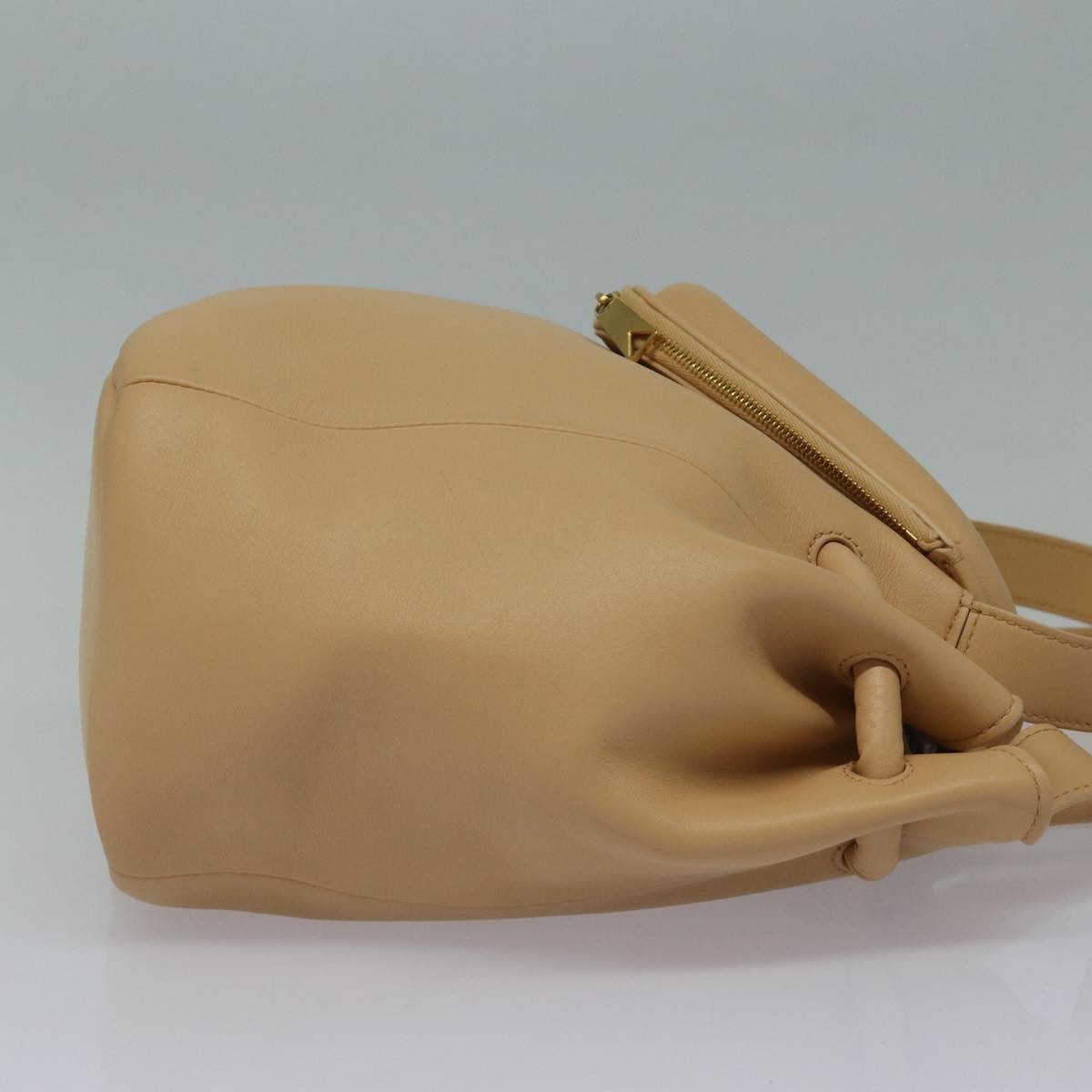Bottega Veneta Beak Tote Bag Leather, BEIGE, LEATHER, Tote bag