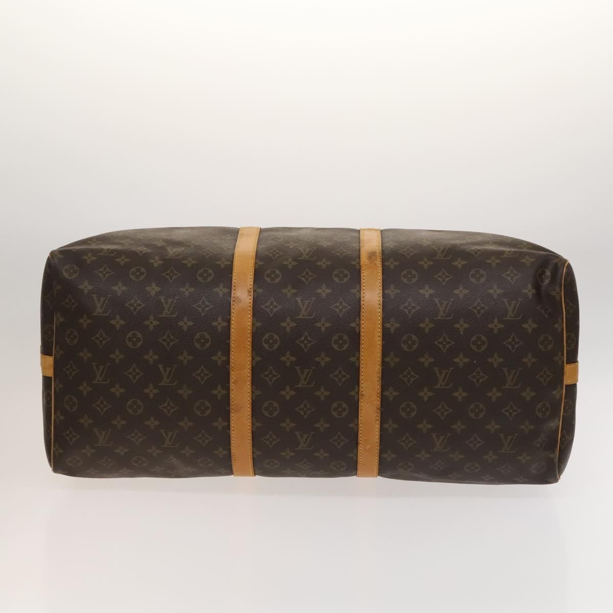 Louis Vuitton Keepall Bandouliere Bag Monogram Canvas, BROWN, CANVAS, Travel bag