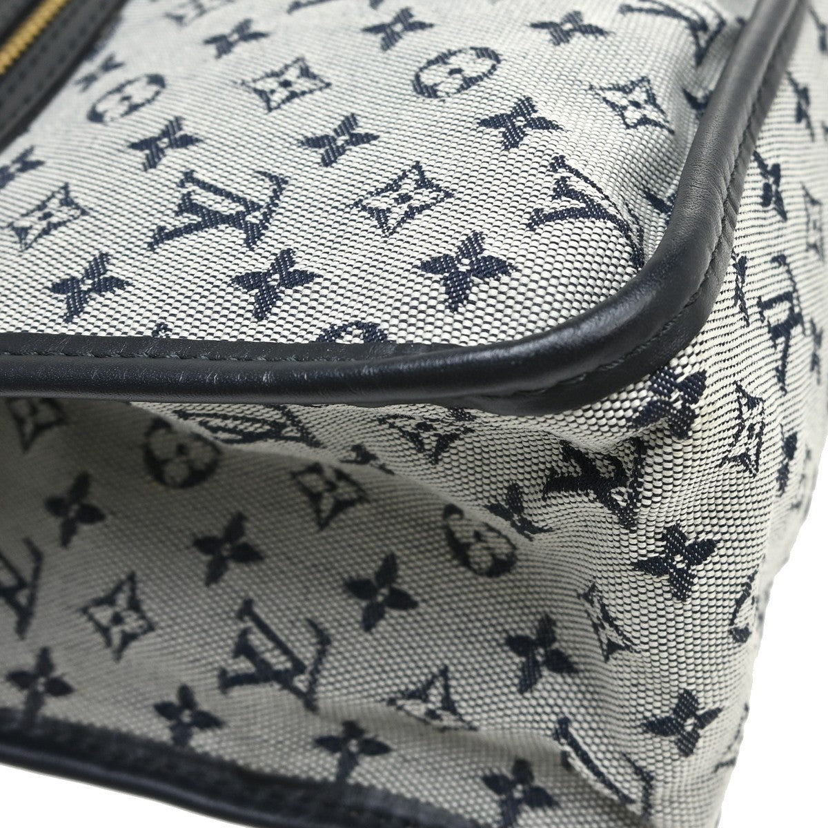 Louis Vuitton Kathleen Tote Mini Lin, Blue, Canvas, Handbag