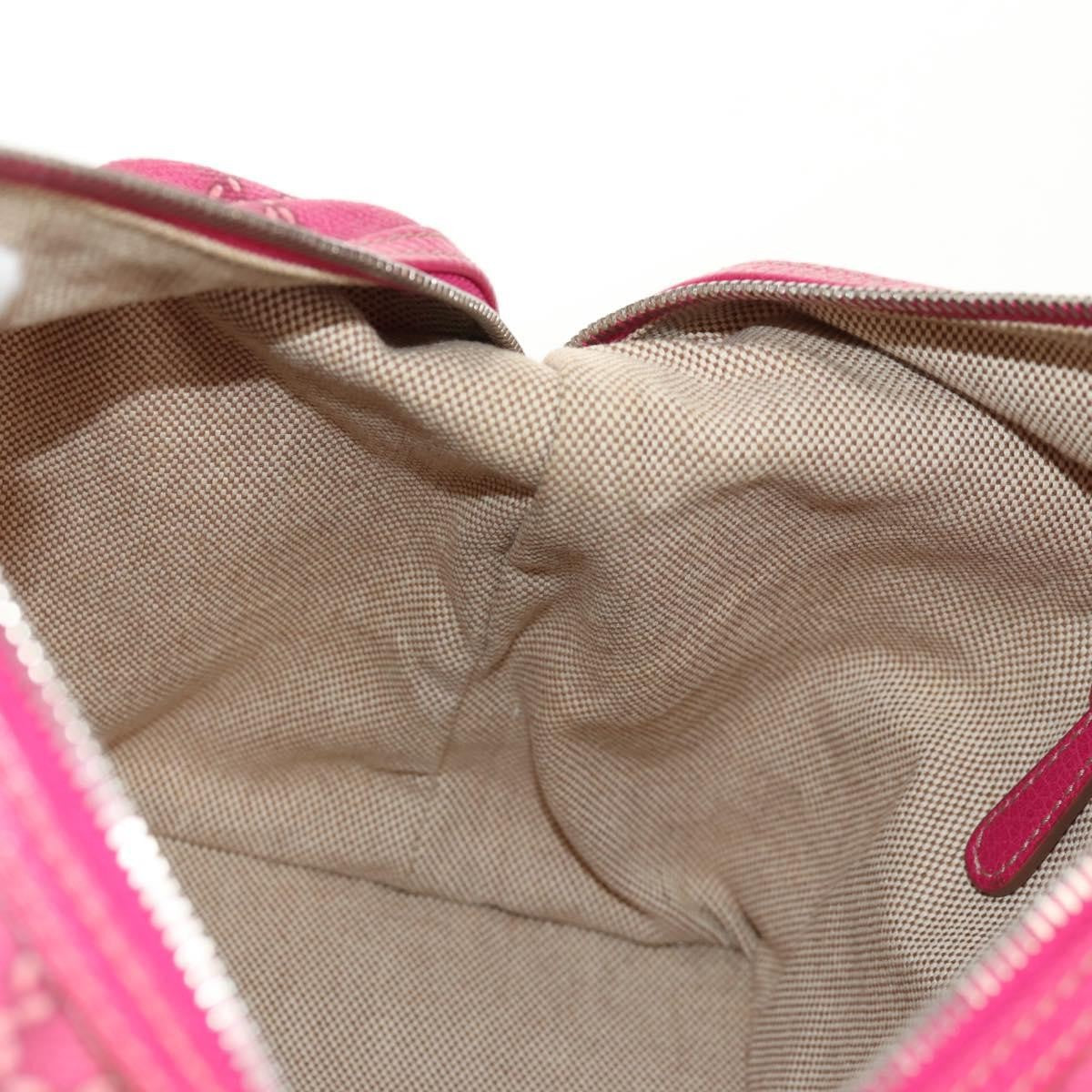 Christian Dior Cannage Handbag Canvas, PINK, CANVAS, Handbag