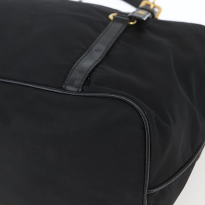 Prada Belted Tote Tessuto, BLACK, NYLON, Tote bag