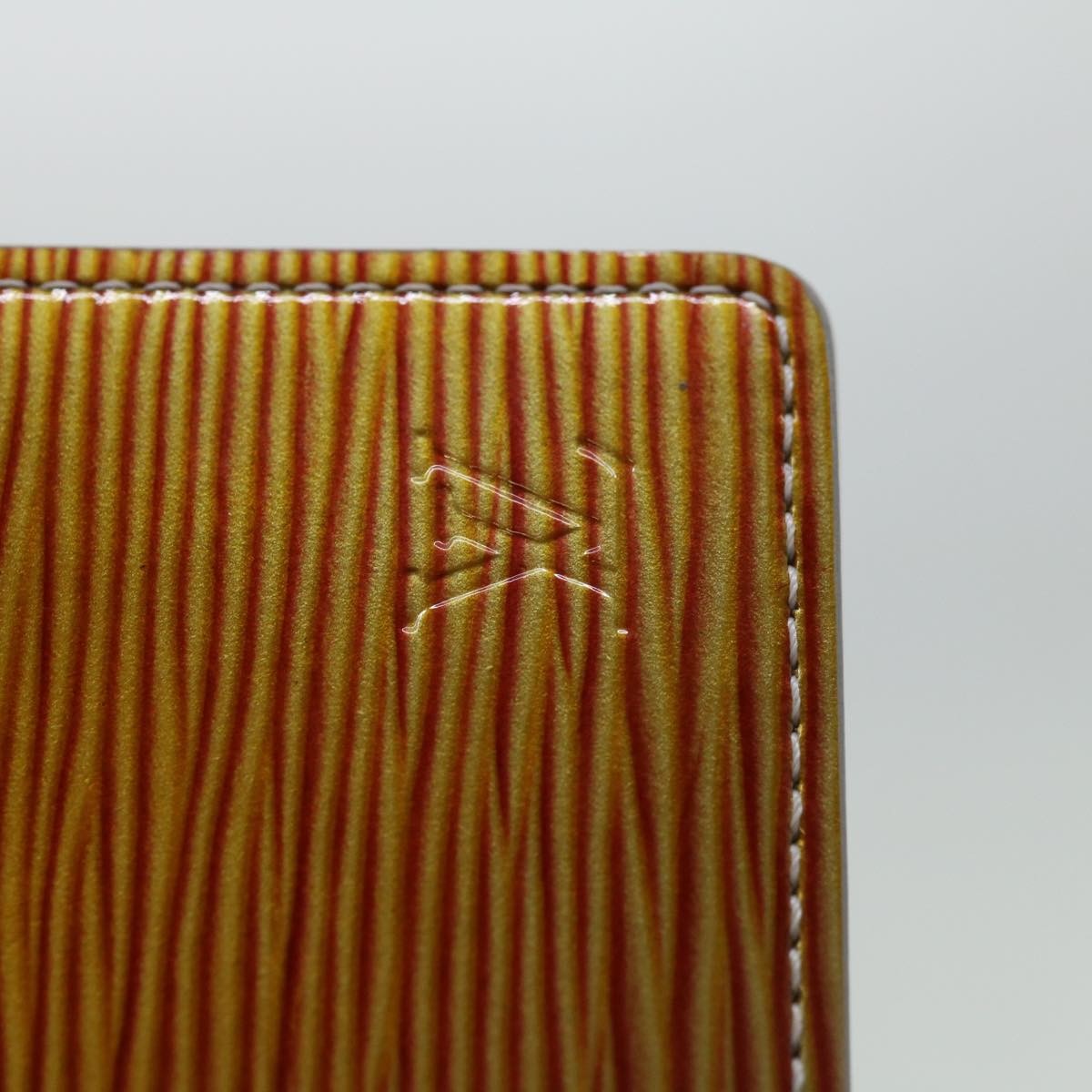 Louis Vuitton Agenda Cover Epi Leather, ORANGE, LEATHER, Wallets