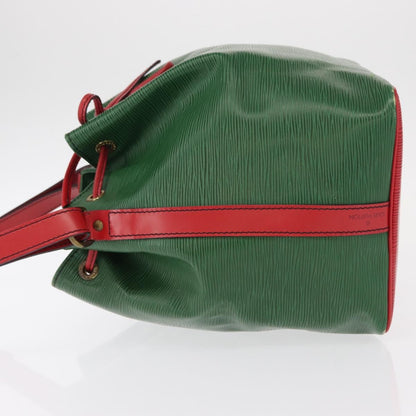 Louis Vuitton Bicolor Petit Noe Handbag Epi Leather, GREEN, LEATHER, Shoulder bag