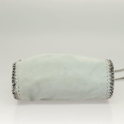 Stella McCartney Falabella Fold Over Crossbody Bag Suede, BLUE, SUEDE, Crossbody bag