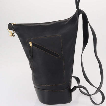 Loewe Anton Backpack Leather, Black, Leather, Backpack