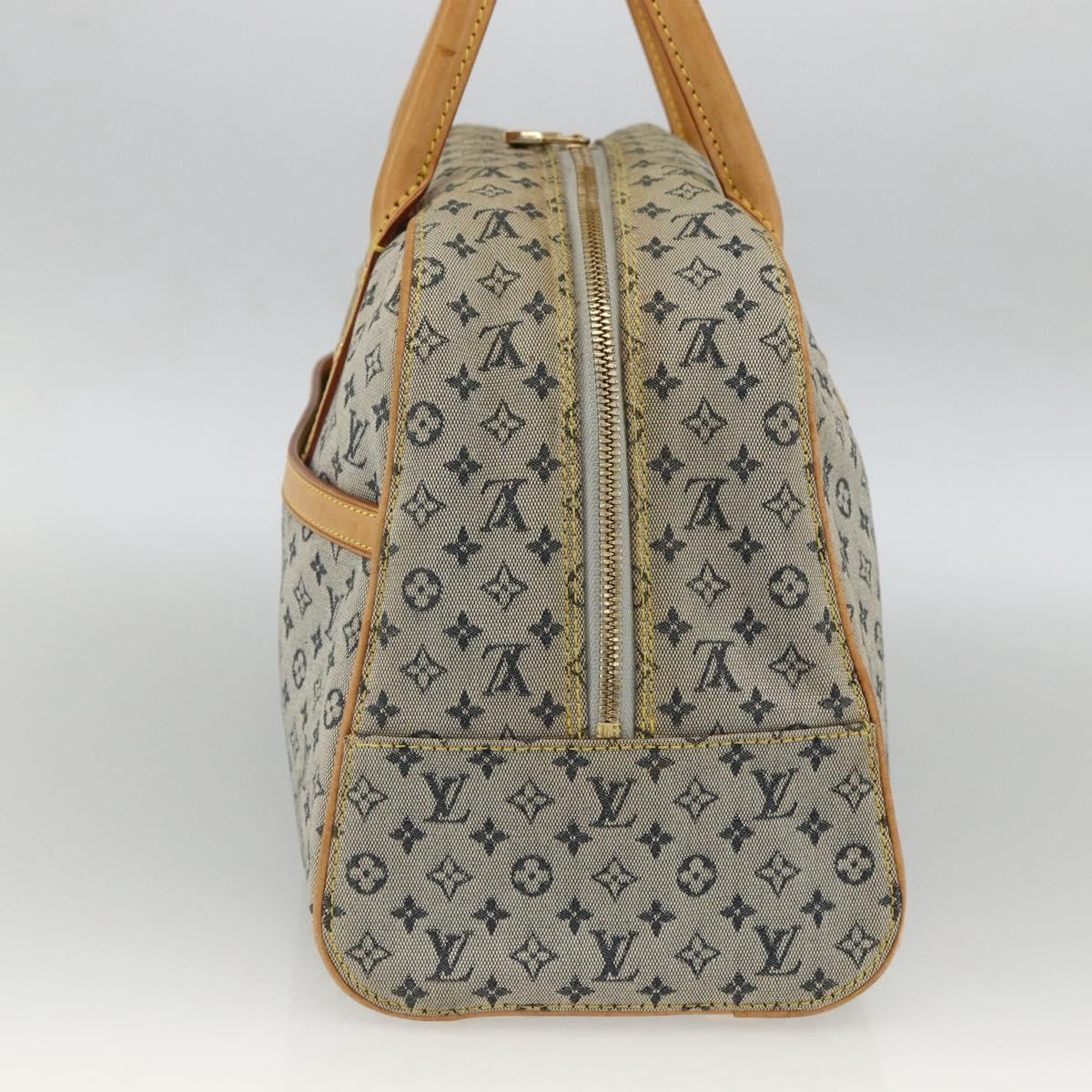 Louis Vuitton Marie Handbag Mini Lin, BLUE, CANVAS, Handbag