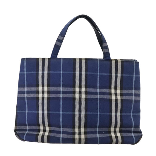 Burberry Nova Check Tote canvas check pattern, BLUE, CANVAS, Tote bag