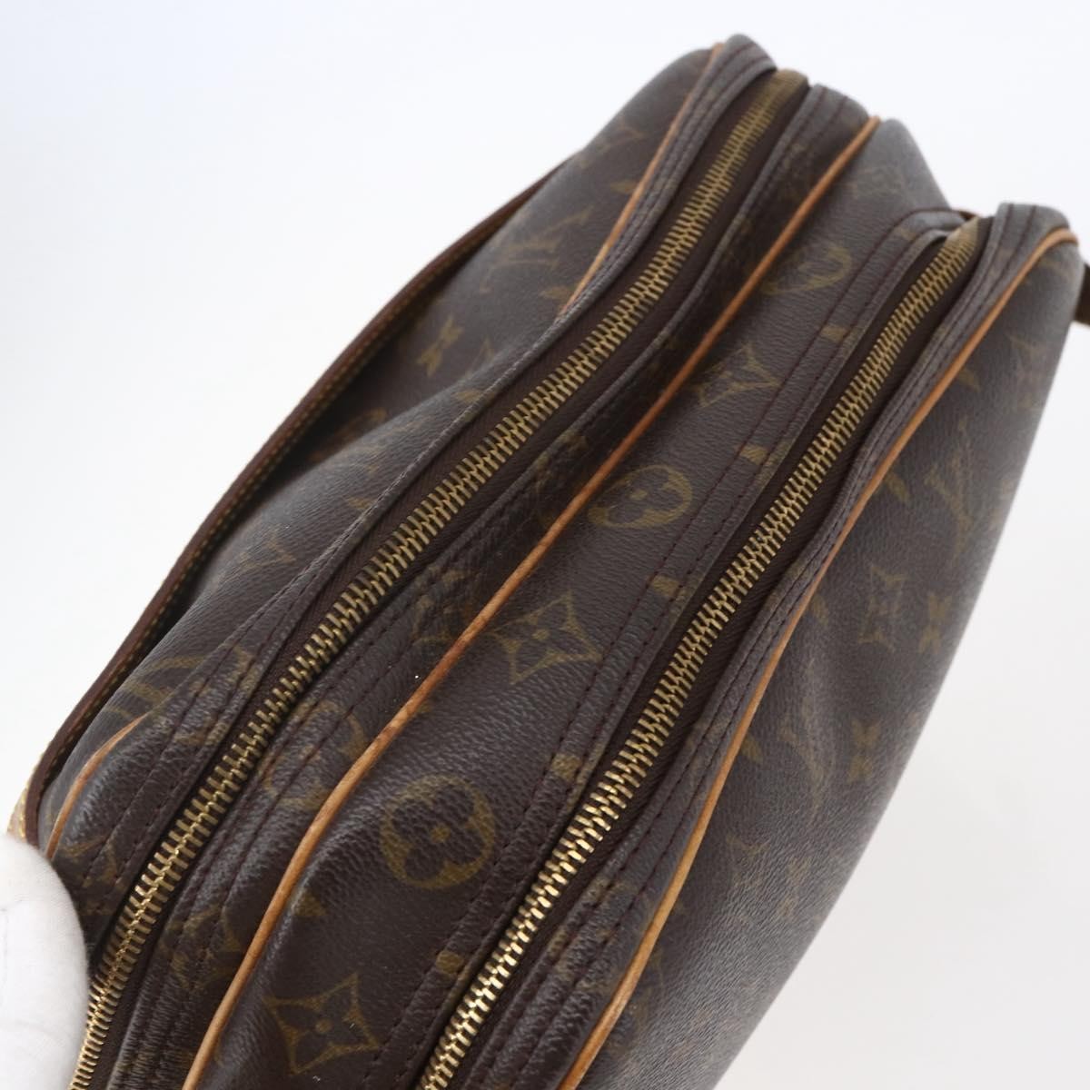 Louis Vuitton Reporter Bag Monogram Canvas, BROWN, CANVAS, Crossbody bag