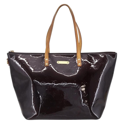 Louis Vuitton Bellevue Handbag Monogram Vernis, PURPLE, PATENT_LEATHER, Tote bag