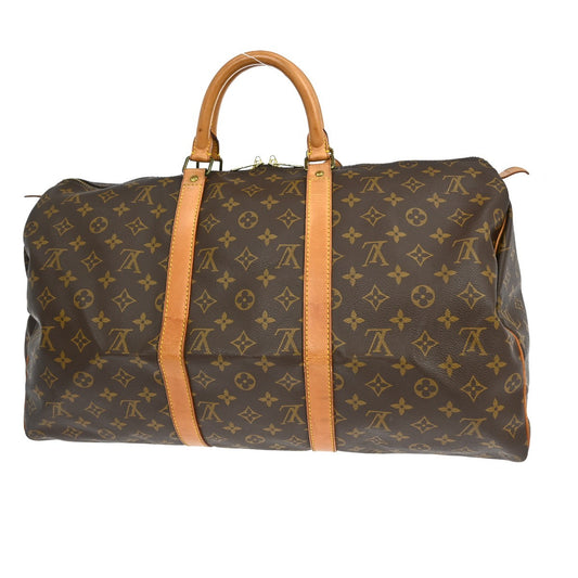 Louis Vuitton Keepall Bag Monogram Canvas, Brown, Canvas, Travel Bag