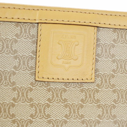 Celine C Macadam Pouch Canvas, BEIGE, PVC, Clutche & pouche