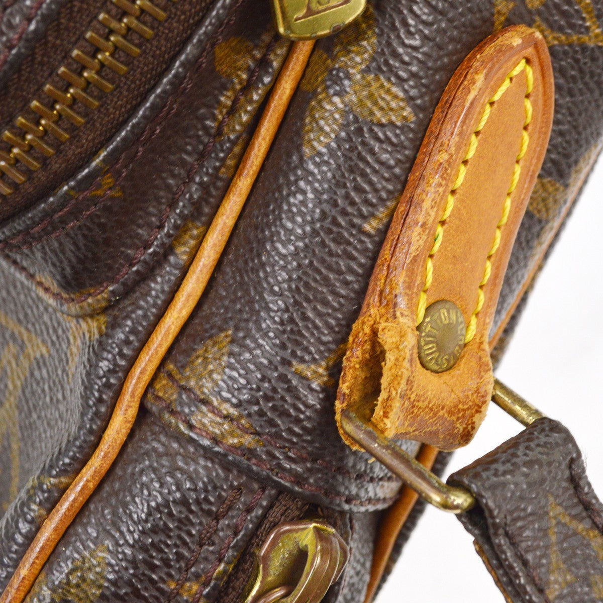 Louis Vuitton Amazone Bag Monogram Canvas, BROWN, CANVAS,LEATHER, Shoulder bag